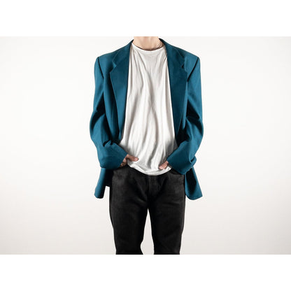 1980-90s Made in France Emerald Green Tailored Jacket