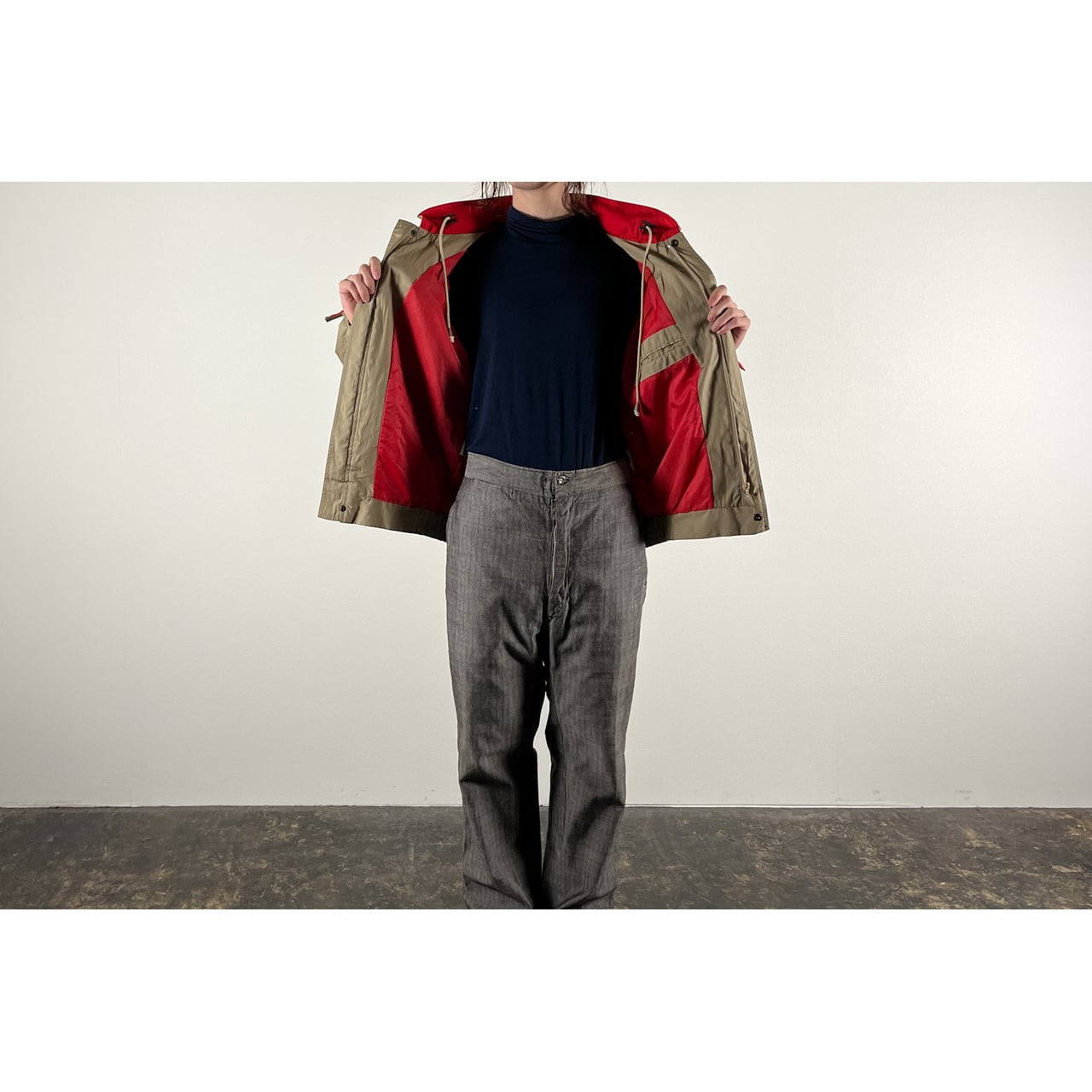 1980s "North Country" Khaki Cotton Sport Jacket
