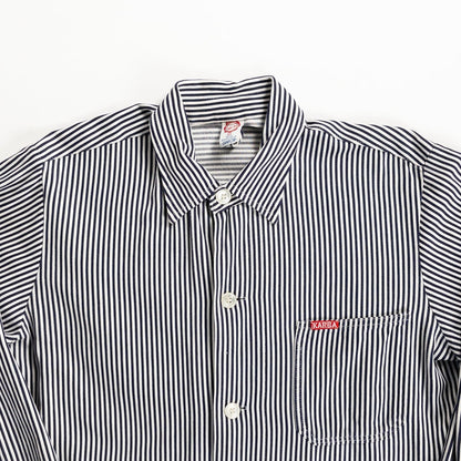 1970s German Vintage Cotton Stripe Work Jacket