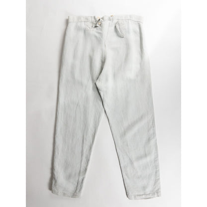 1880s "French Army" Linen Herringbone Twill Bourgeron Trousers