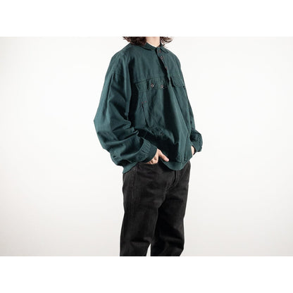 1990s "LUZ" Dark Green Cotton Anorak Pullover Jacket