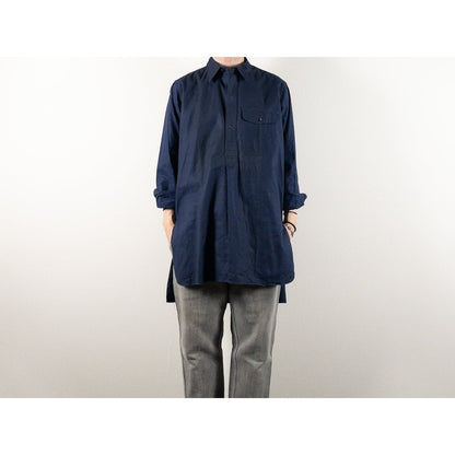 1960s "French Vintage" Blue Metis Work Shirt, Dead Stock