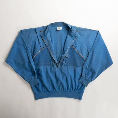 1980-90s "Euro Vintage" Light Blue Cotton Jacket