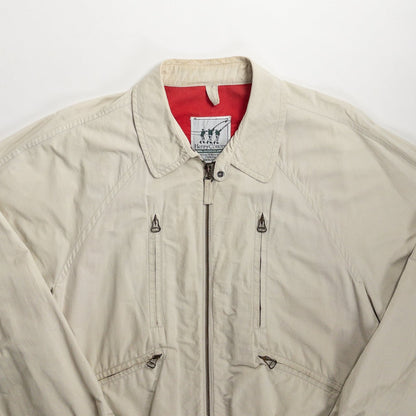 1990s "Made in Italy" Off White Cotton Sport Jacket