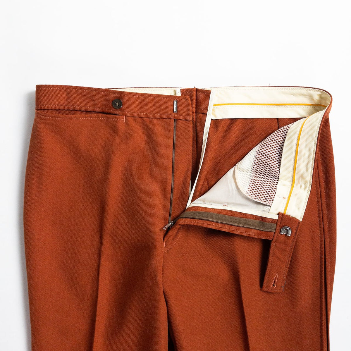 1970s "German Vintage" Orange Flare Trousers