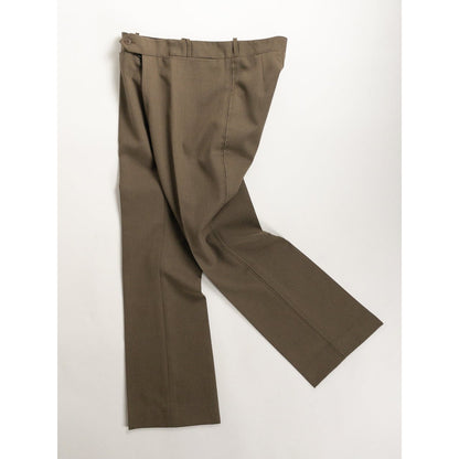 1970s "French Vintage" Khaki Flare Trousers