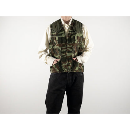 1960-70s "French Vintage" Lizard Camo Hunting Gilet, Dead Stock