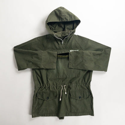 1950s "Euro Vintage" Olive Cotton Pullover Anorak Parka