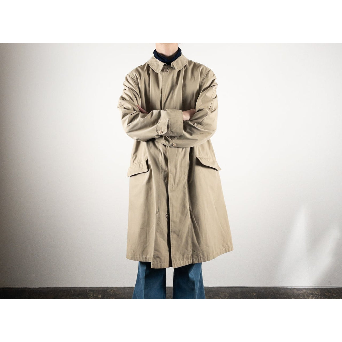 1980-90s Light Beige Single Coat