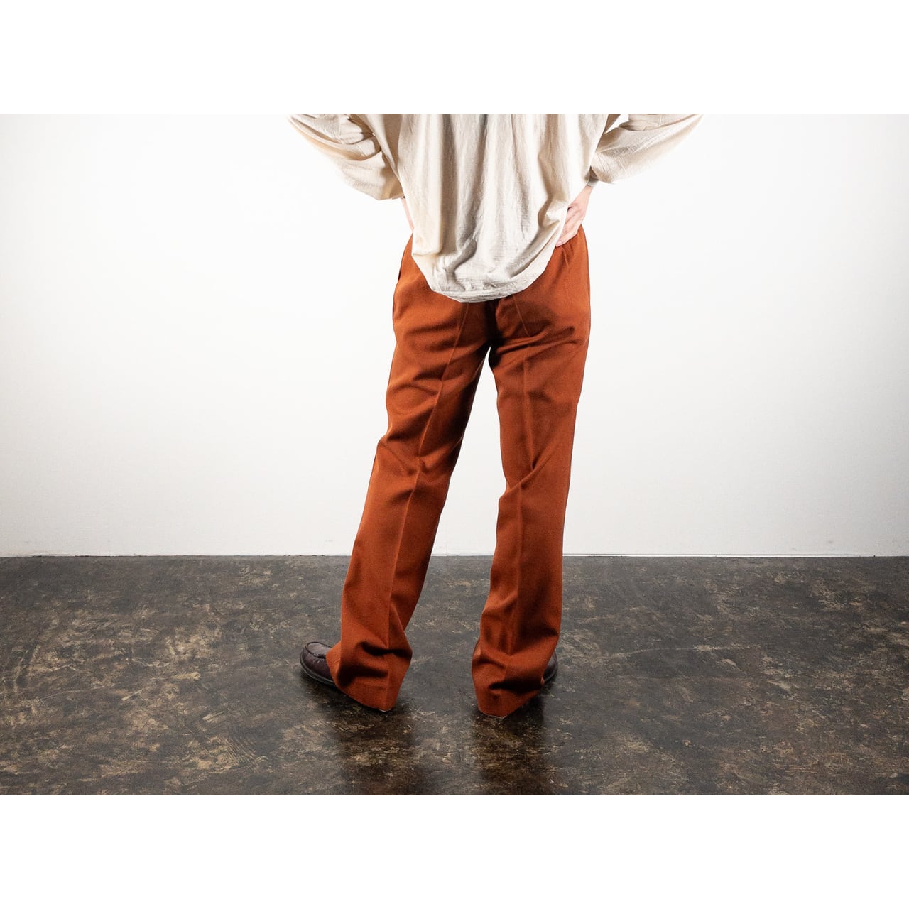 1970s "German Vintage" Orange Flare Trousers