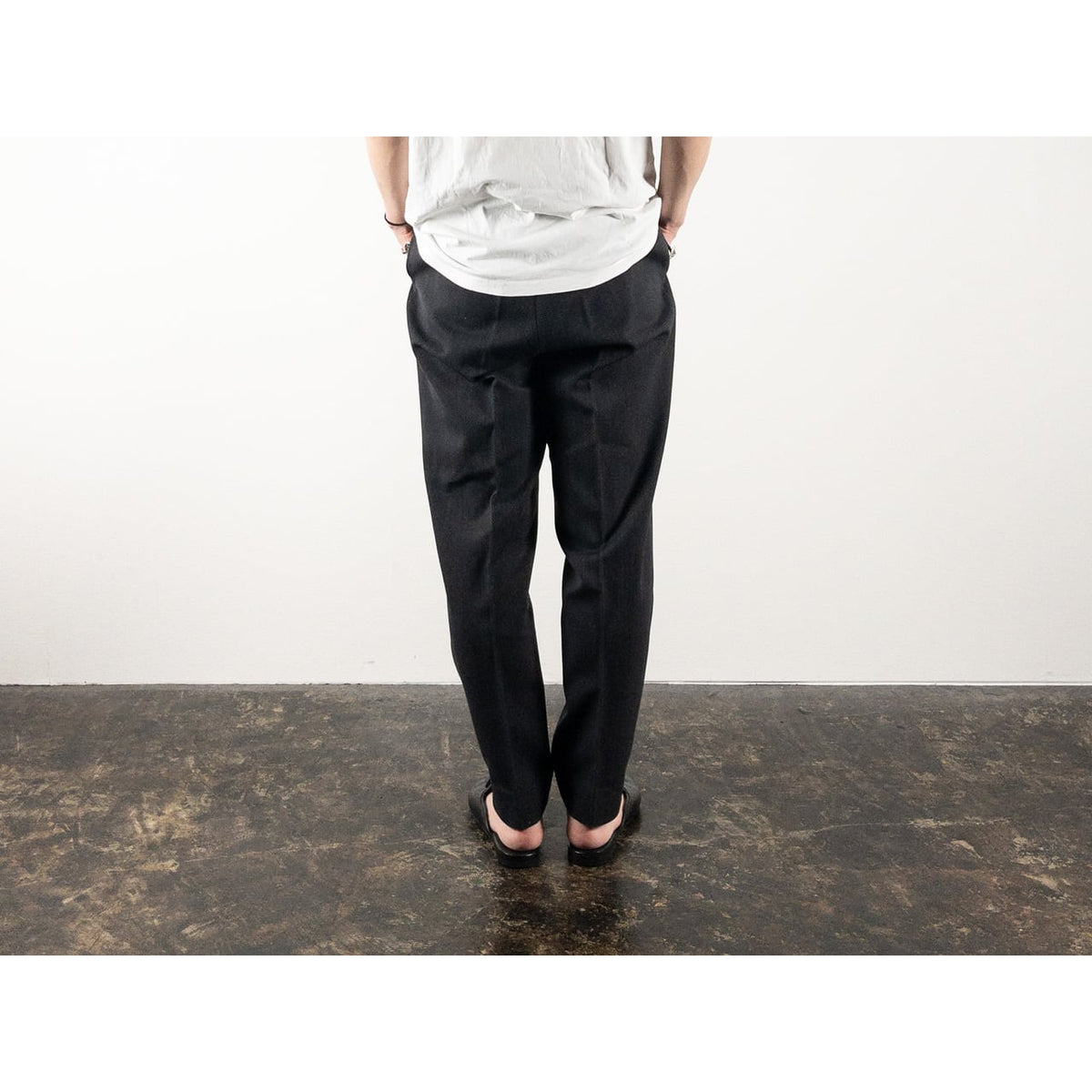 1960s "French Vintage" Gray Stripe Cotton Pique Ski Trousers