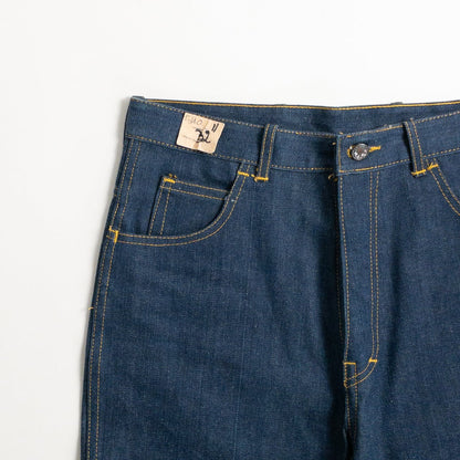 1990s "Italian Vintage" Navy Denim Trousers, Deadstock
