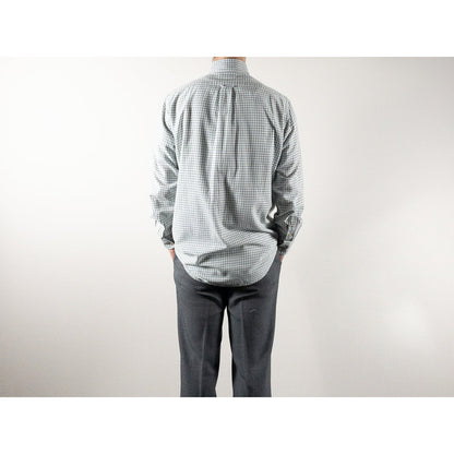1970-80s "Fasonnable" Green × Blue Check Button Down L/S Shirt