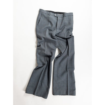 1970s "Euro Vintage" Gray Sharkskin Flare Trousers