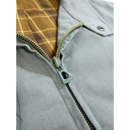 1970s "French Vintage" Khaki Cotton 4Pockets Full Zip Hunting Jacket