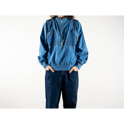 1980-90s "Euro Vintage" Light Blue Cotton Jacket