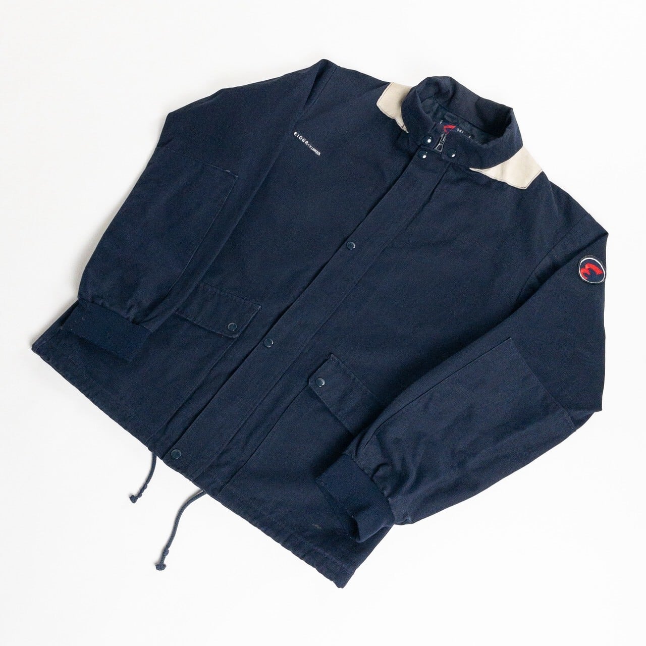 1970s "EIDER" French Blue Cotton Ski Jacket