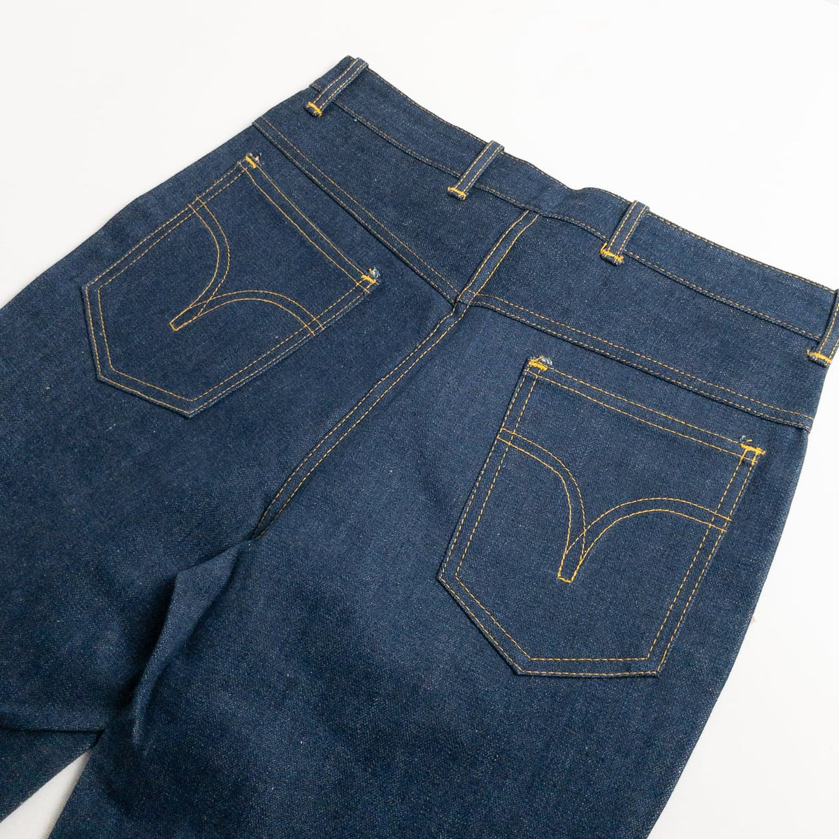 1990s "Italian Vintage" Navy Denim Trousers, Deadstock