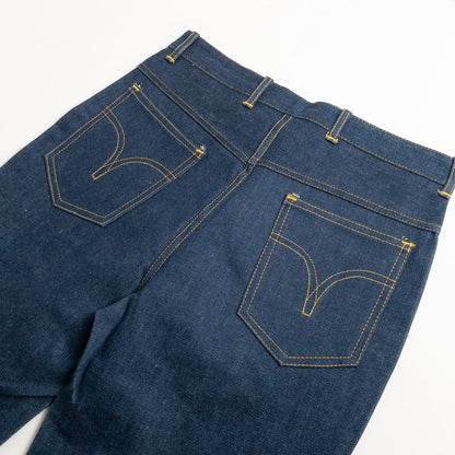 1990s "Italian Vintage" Navy Denim Trousers, Deadstock