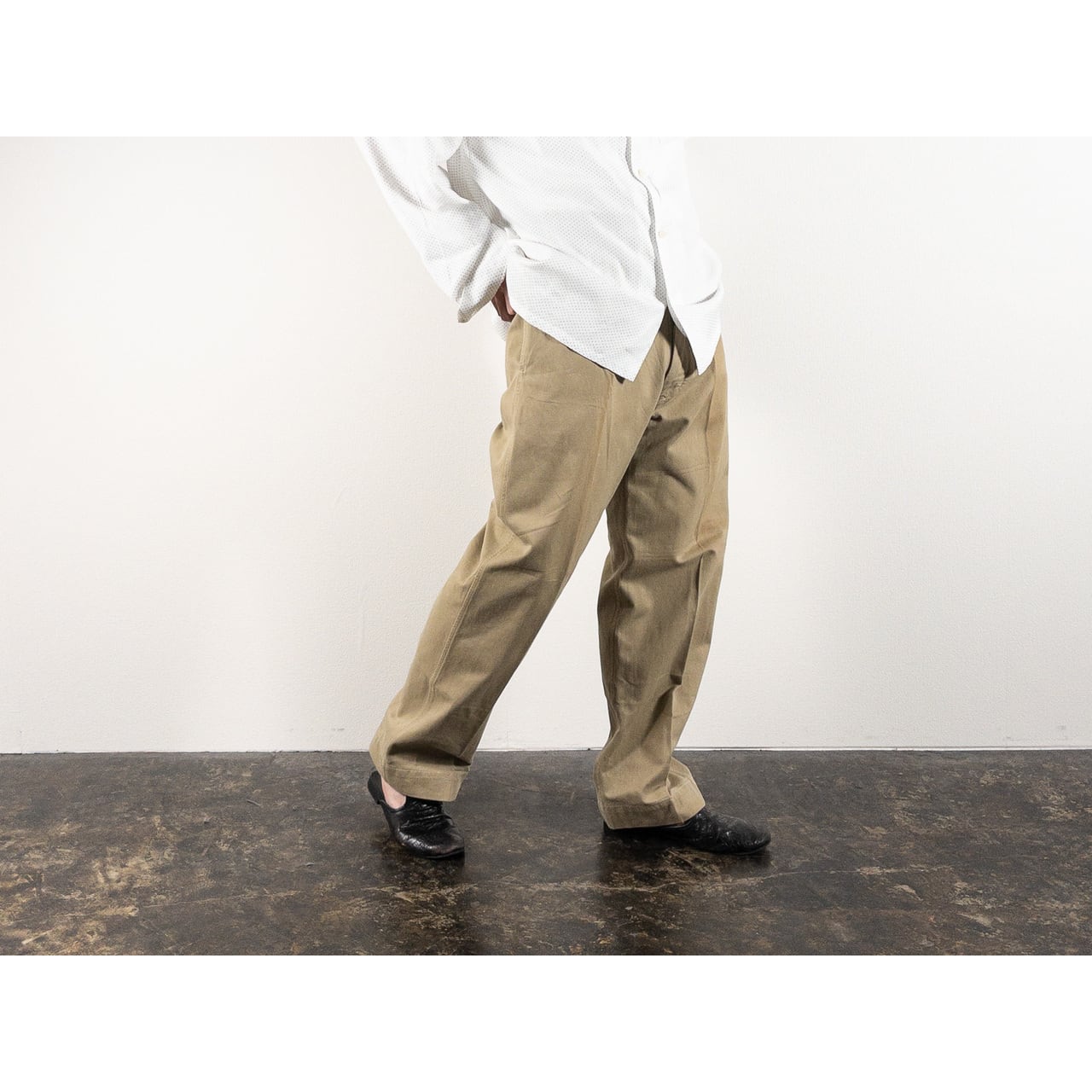1950s "French Army" M52 Khaki Cotton Twill Chino Trousers
