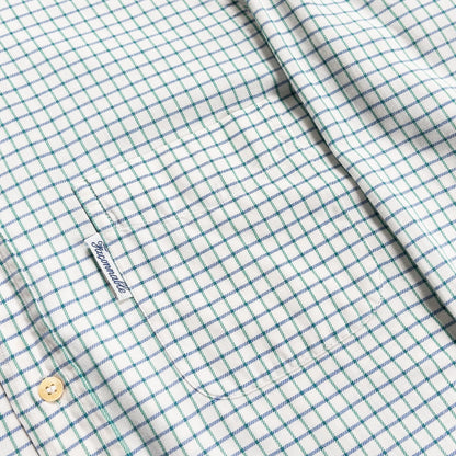 1970-80s "Fasonnable" Green × Blue Check Button Down L/S Shirt