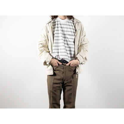 1990s "Made in Italy" Off White Cotton Sport Jacket