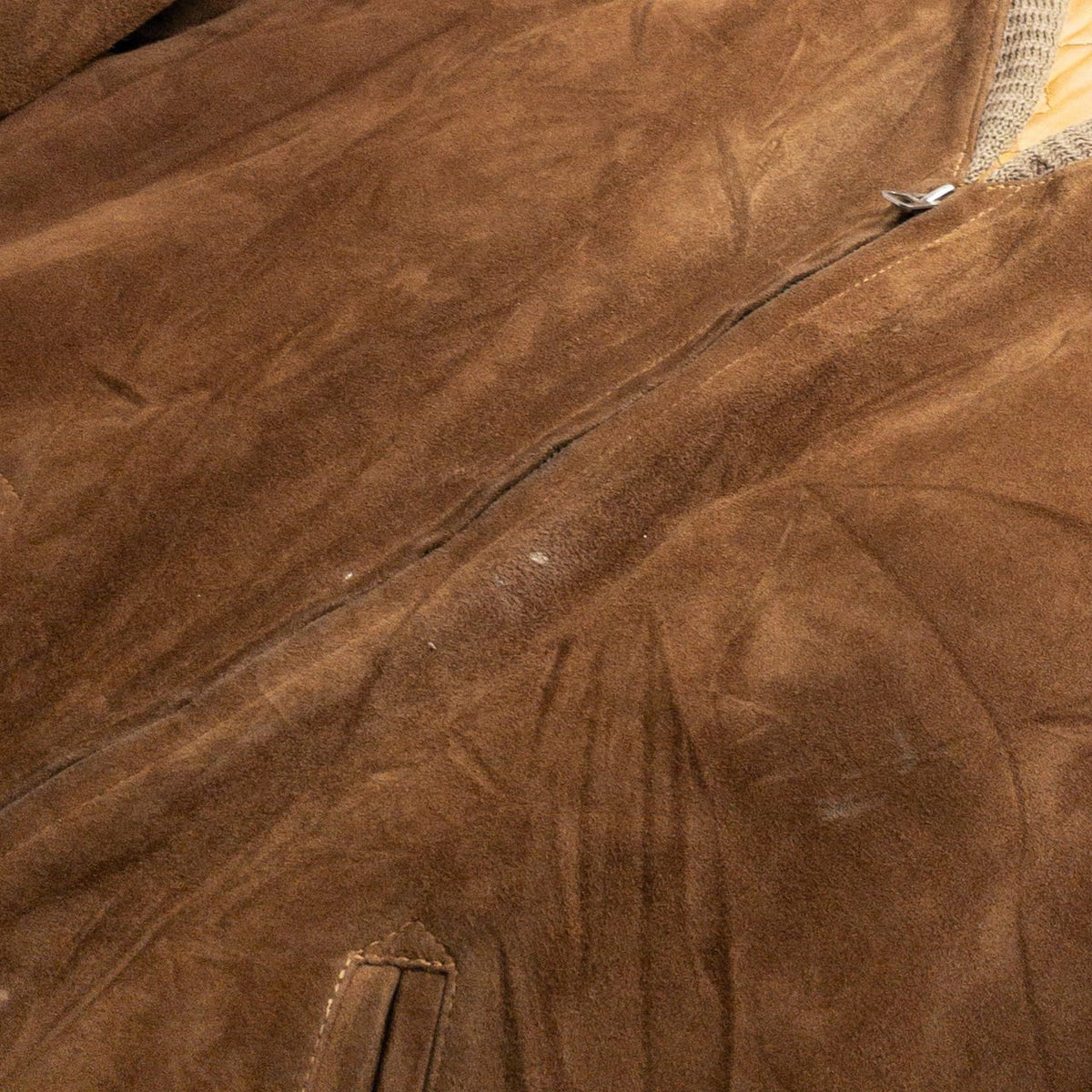 1950s "Swedish Vintage" Brown Goatskin Suede Sport Jacket