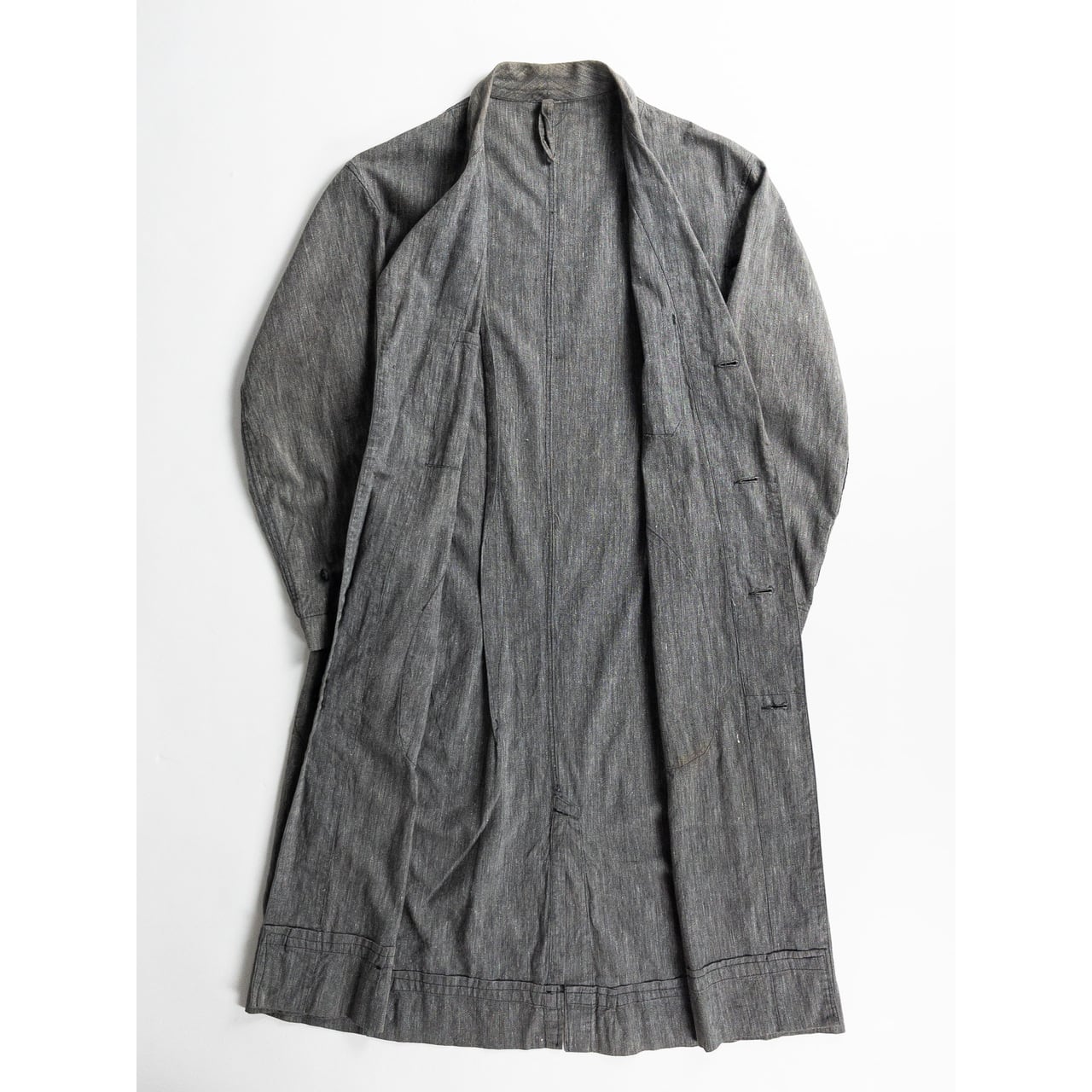 1940s "Euro Vintage" Light Black Chambray Atelier Work Coat