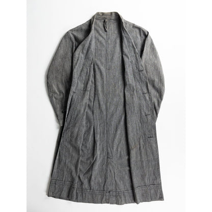 1940s "Euro Vintage" Light Black Chambray Atelier Work Coat
