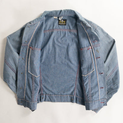 1970s "MAVERICK" Light Blue Chambray Jacket
