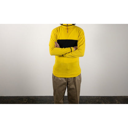 1970-80s "Au Tour de France" Yellow × Black Cyclist Knit Shirt