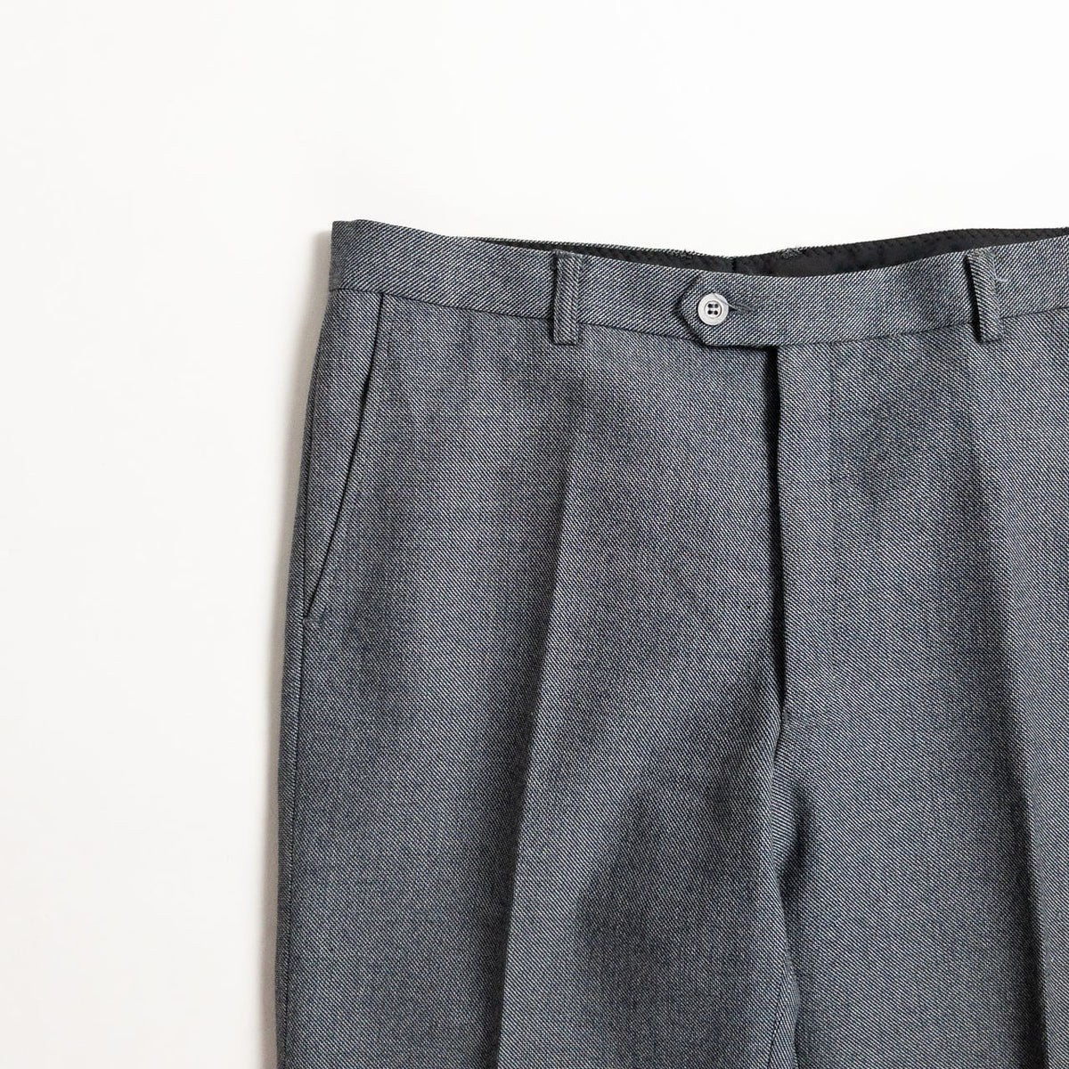 1970s "Euro Vintage" Gray Sharkskin Flare Trousers