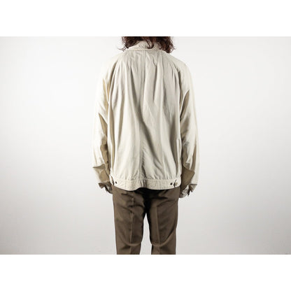 1990s "Made in Italy" Off White Cotton Sport Jacket