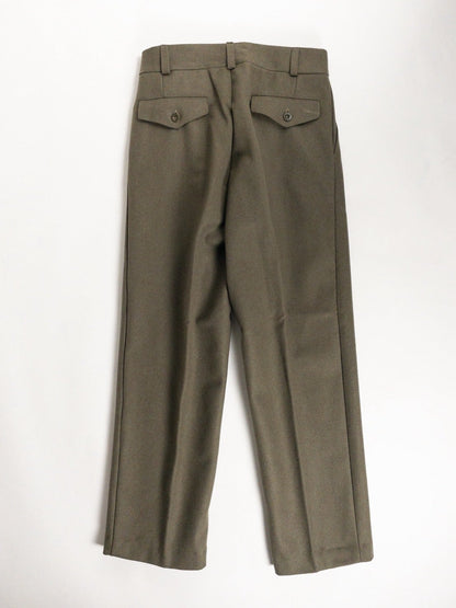 Old "Italian Army" Olive Wool 1 Tack Trousers, Dead Stock