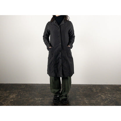 1940-50s "French Vintage" Light Black Moleskin Atelier Work Coat for Ladies