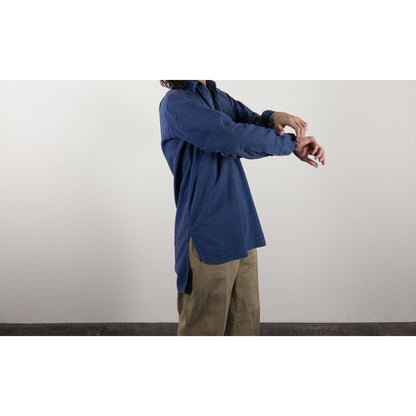 1940-50s "French Vintage" Blue Cotton Twill Work Shirt