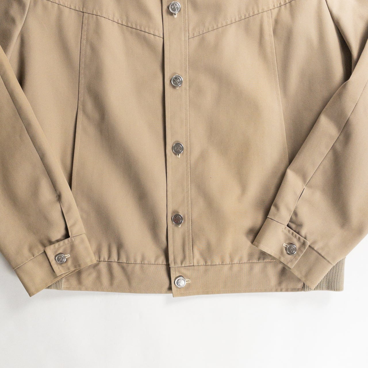 1980s "PIGEN VOYAGEUR" Beige Cotton Poly Sport Jacket