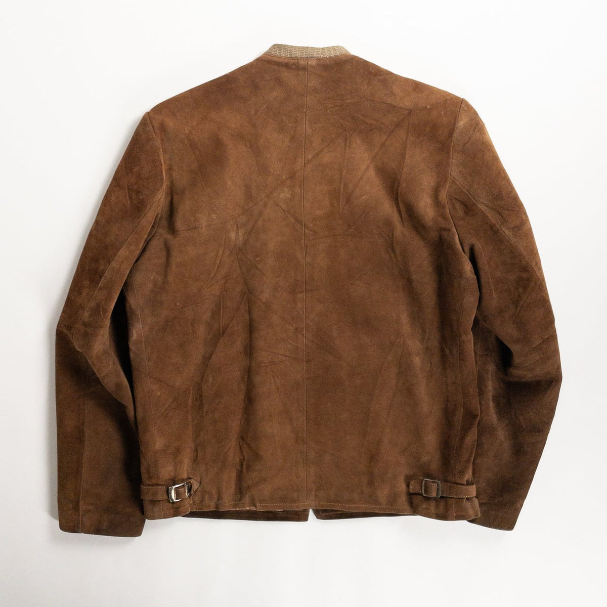 1950s "Swedish Vintage" Brown Goatskin Suede Sport Jacket