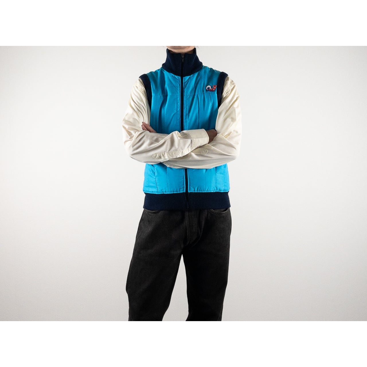 1980s "Euro Vintage" Navy x Blue Ski Vest