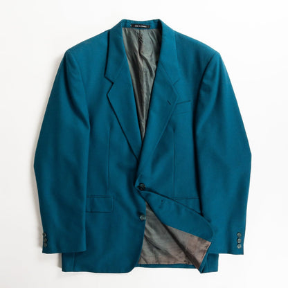 1980-90s Made in France Emerald Green Tailored Jacket