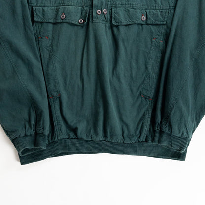 1990s "LUZ" Dark Green Cotton Anorak Pullover Jacket