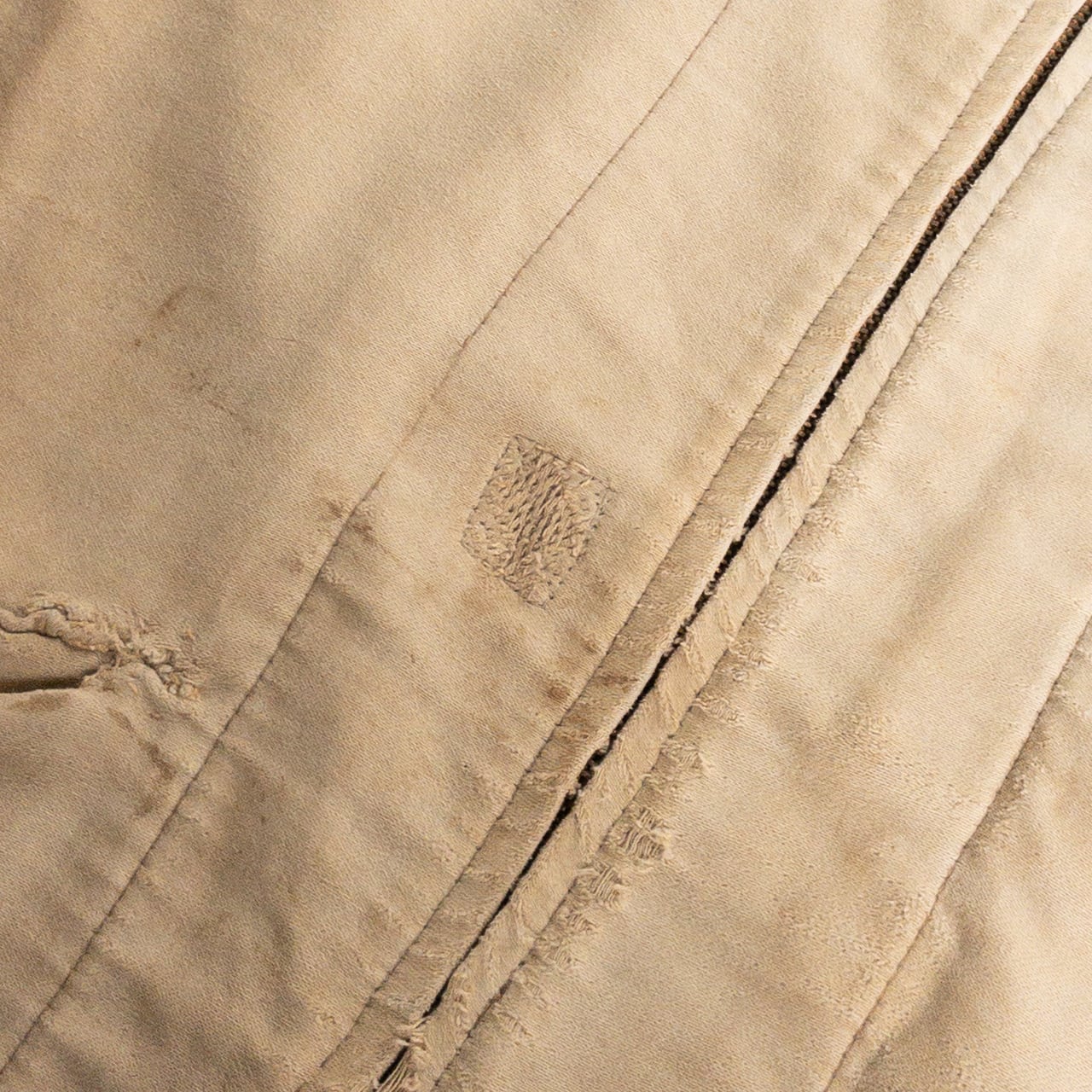 1950s "DOLMEN" French Brown Moleskin Cyclist Work Jacket