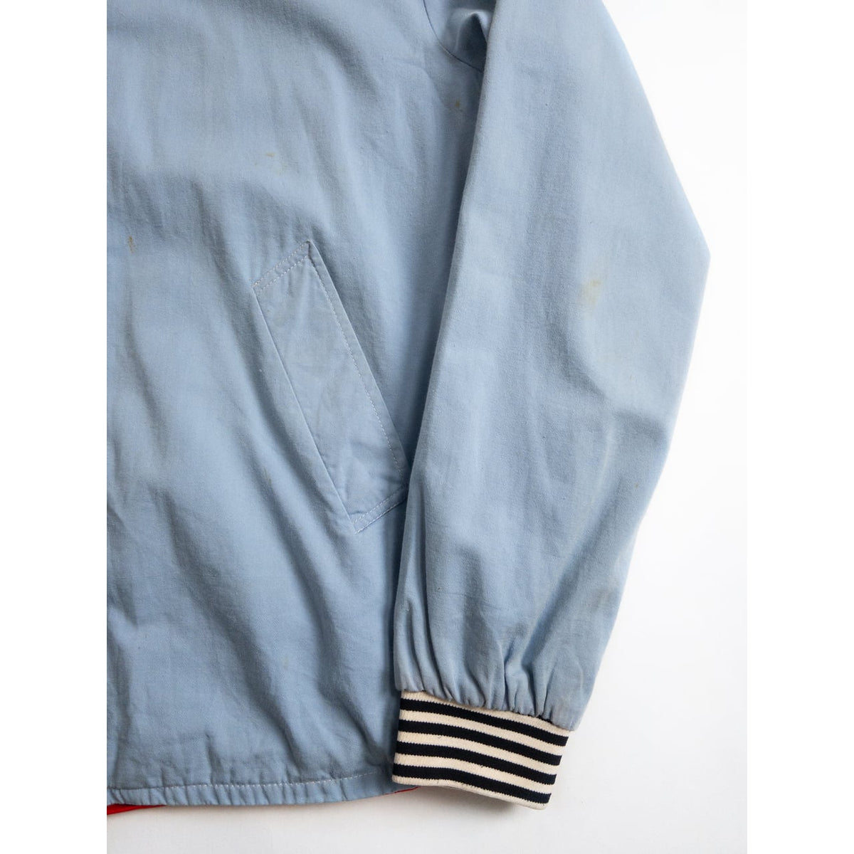 1980s "Italian Vintage" Light Blue MA-1 Jacket