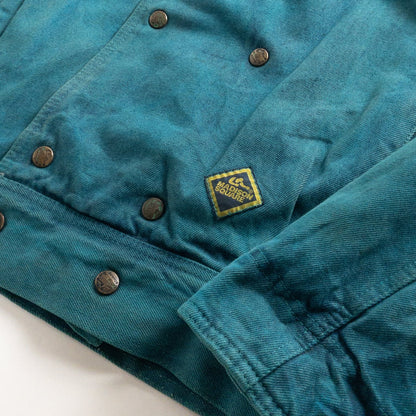 1990s "Made in Italy" Turquoise Blue Double Breasted Hunting Jacket