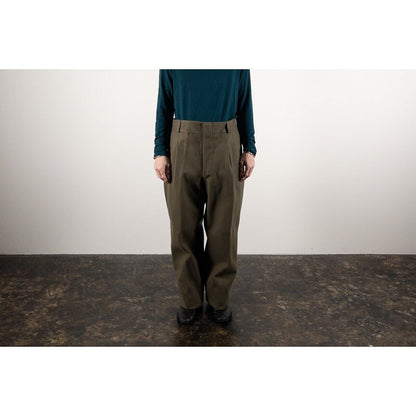 Old "Italian Army" Olive Wool 1 Tack Trousers, Dead Stock