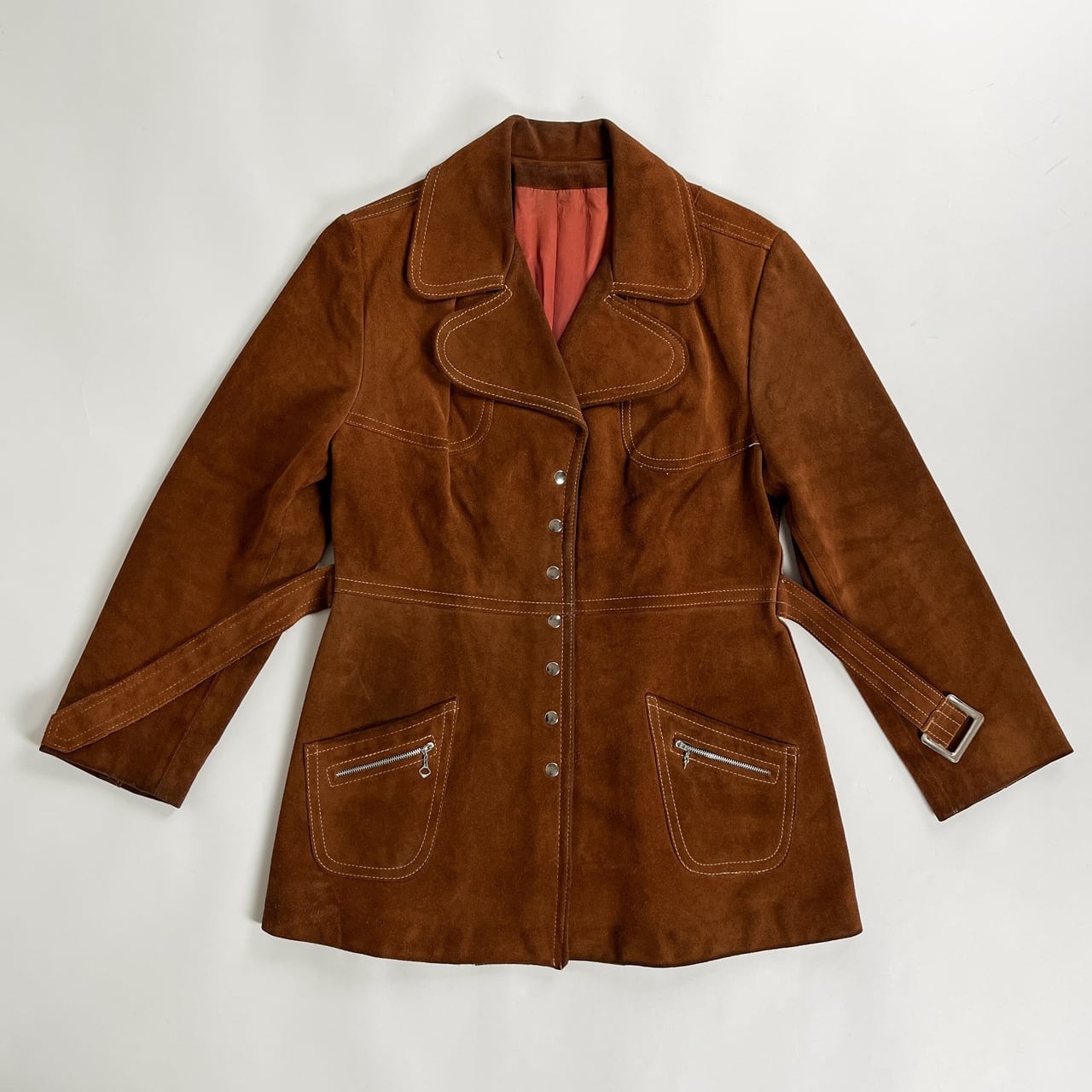 1980s-90s "Canadian Vintage" Brown Suede Leather Jacket for Ladies