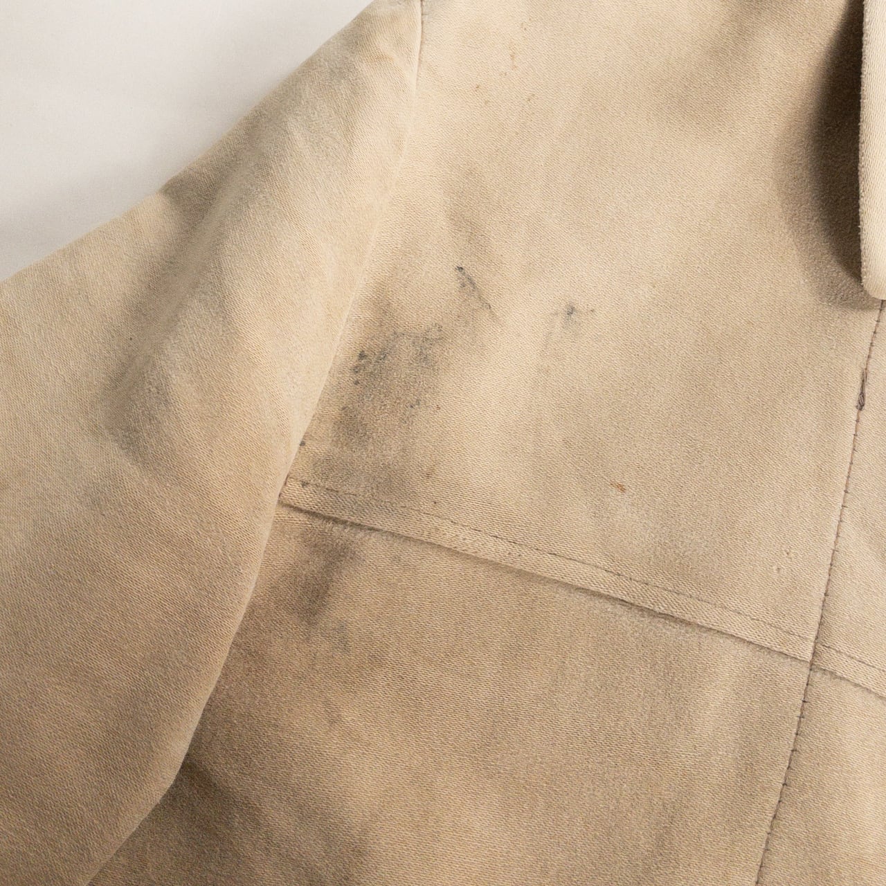 1950s "DOLMEN" French Brown Moleskin Cyclist Work Jacket